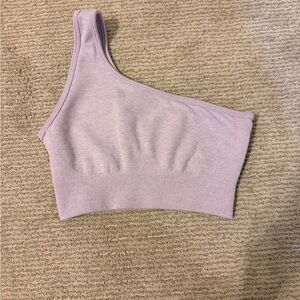 One-Shoulder Prozis Lavender Sports Bra